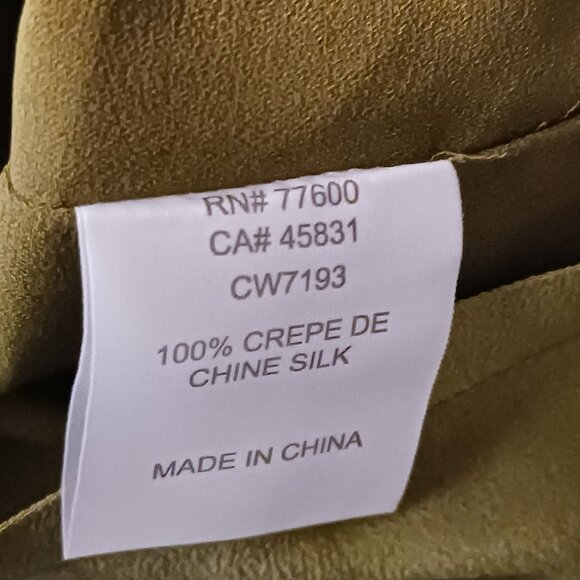 NEW Chaser Sage Green Ruffle Off-Shoulder Silk Romper Drawstring‎ Waist Size M - Picture 9 of 14